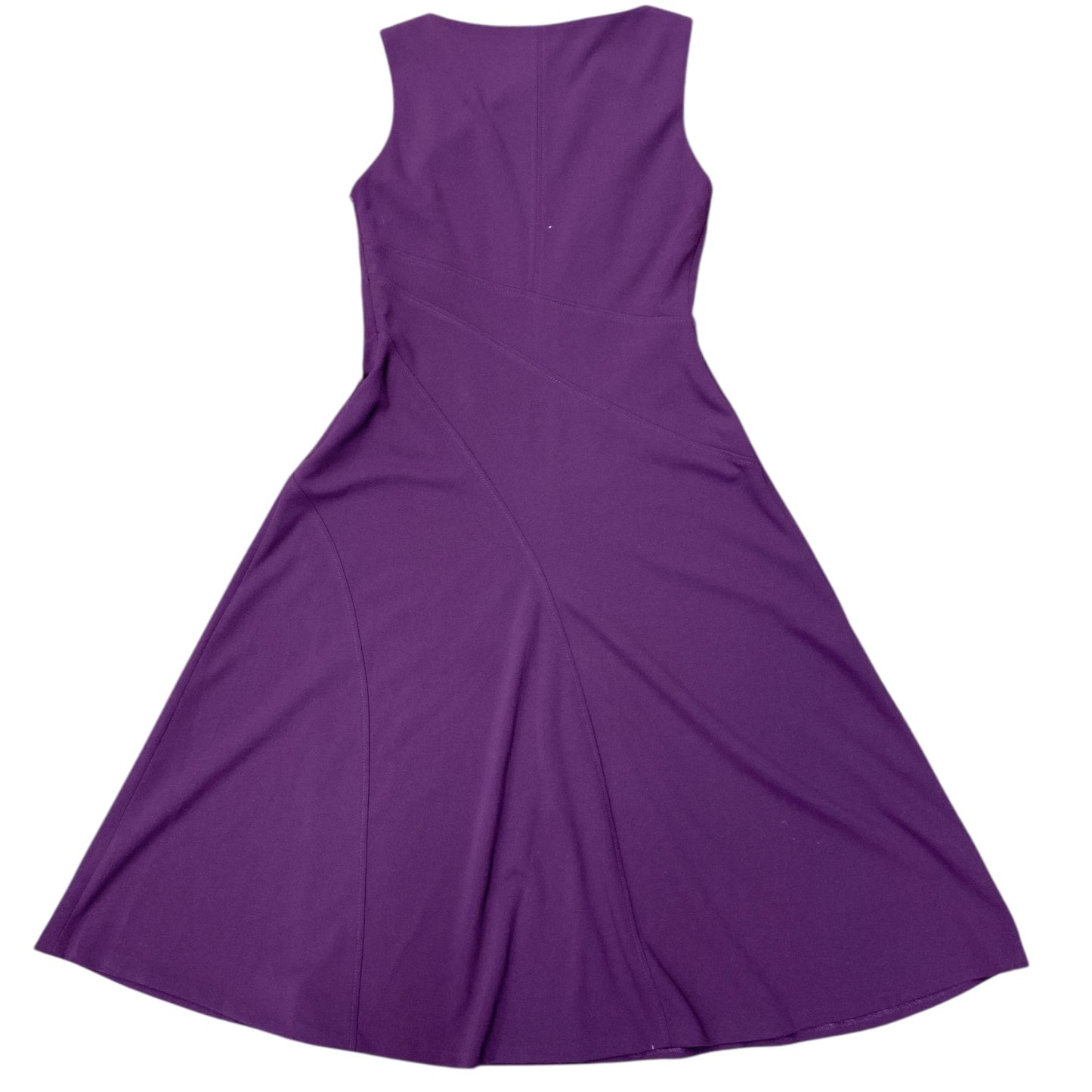 Dress Party Midi By Calvin Klein In Purple, Size:8
