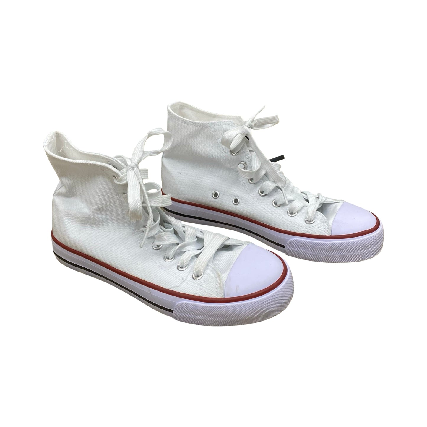 Shoes Sneakers By Clothes Mentor In White, Size:7