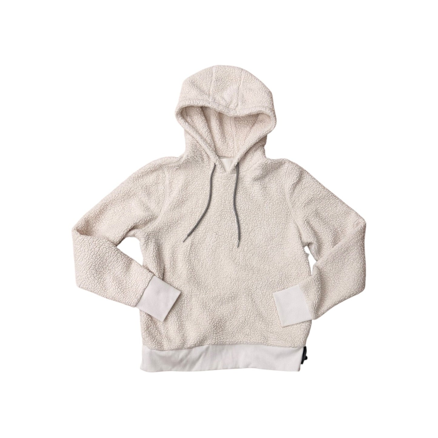 Athletic Sweatshirt Hoodie By Athleta In Cream, Size:M
