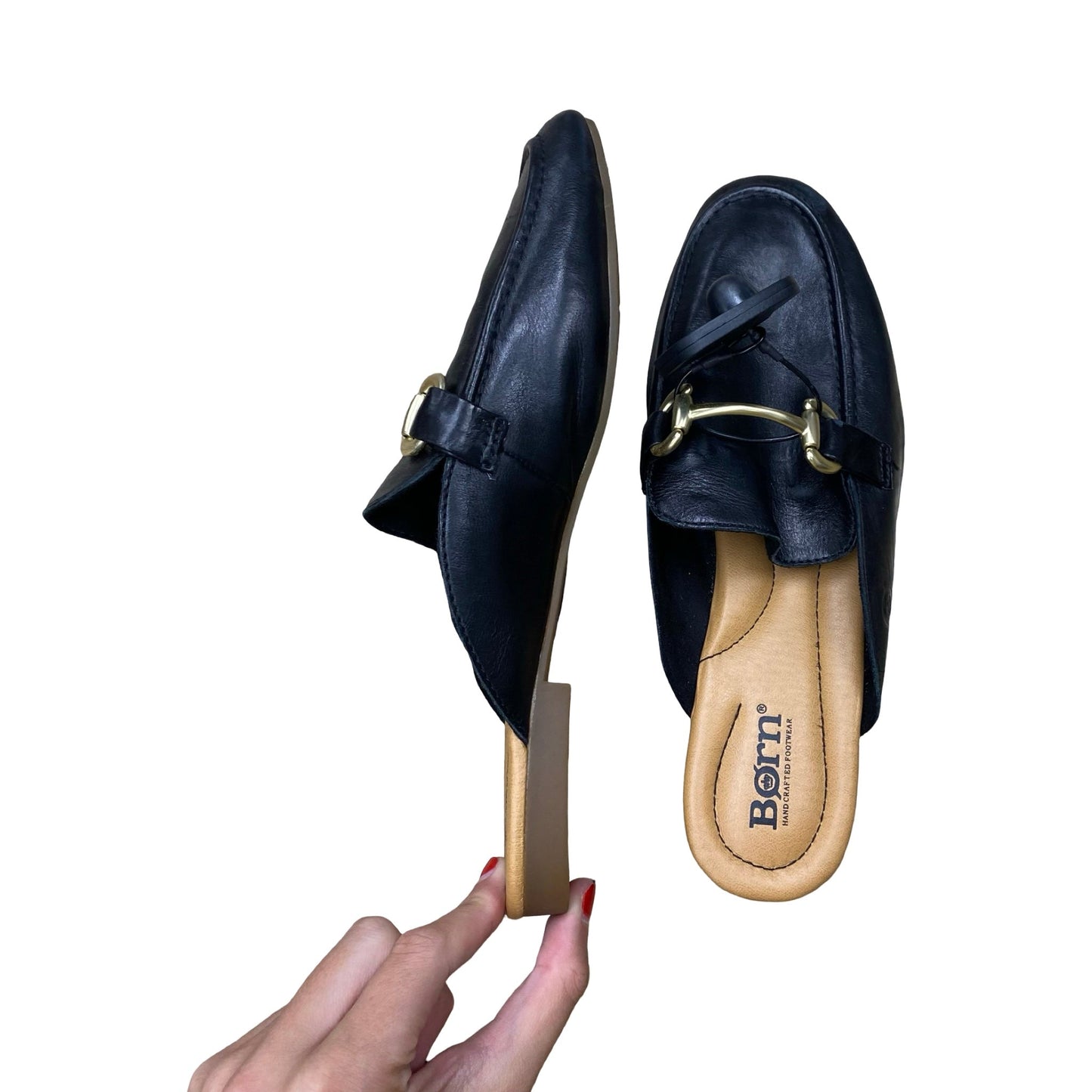 Shoes Flats By Born In Black, Size:8