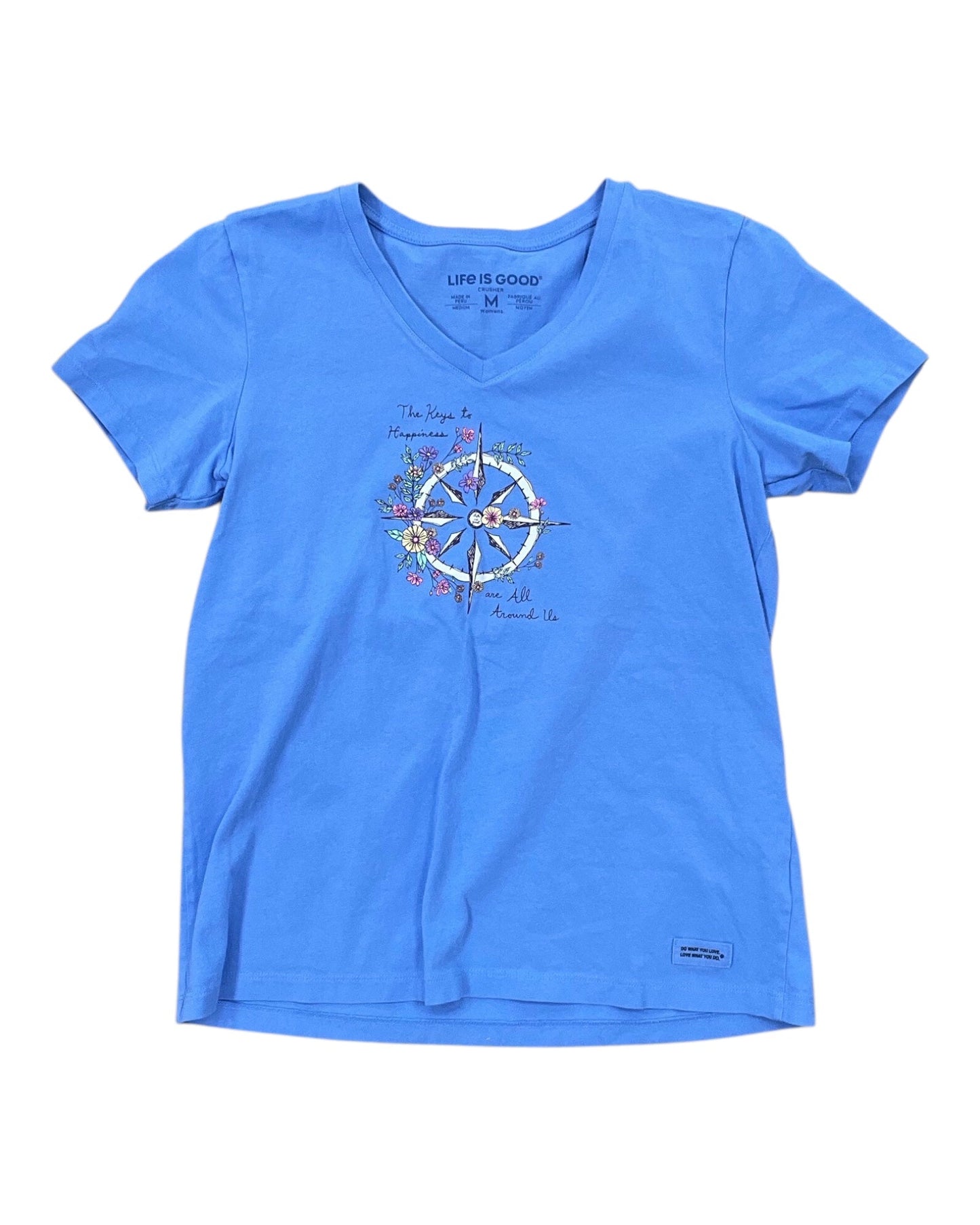 Top Ss By Life Is Good In Blue, Size:M