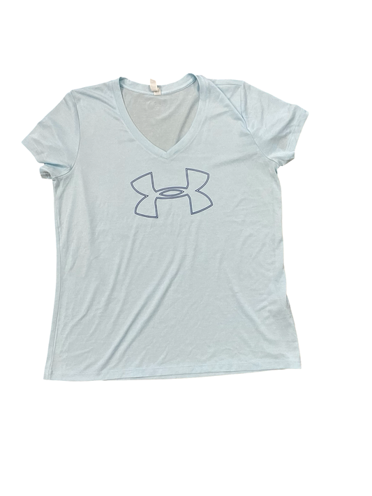 Athletic Top Ss By Under Armour In Blue, Size:L