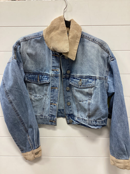 Jacket Denim By Forever 21 In Blue Denim, Size:S