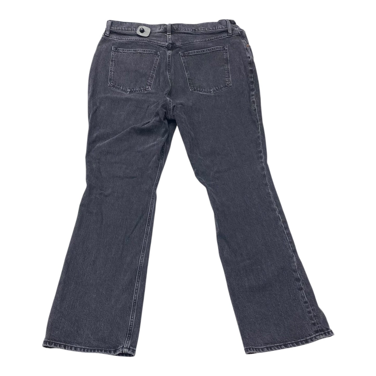 Jeans Flared By Abercrombie And Fitch In Black Denim, Size:18