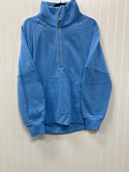 Athletic Jacket By Lululemon In Blue, Size:Xs