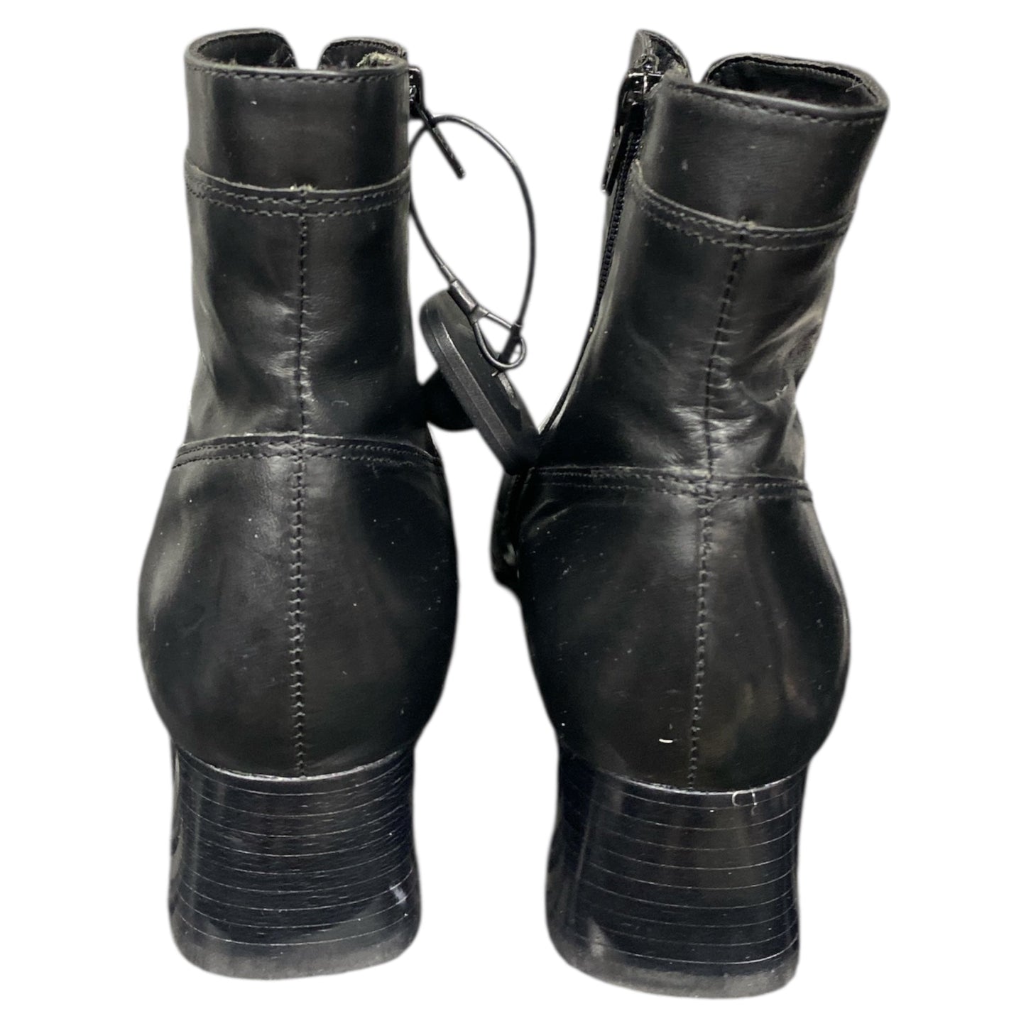 Boots Ankle Heels By Accent In Black, Size:8