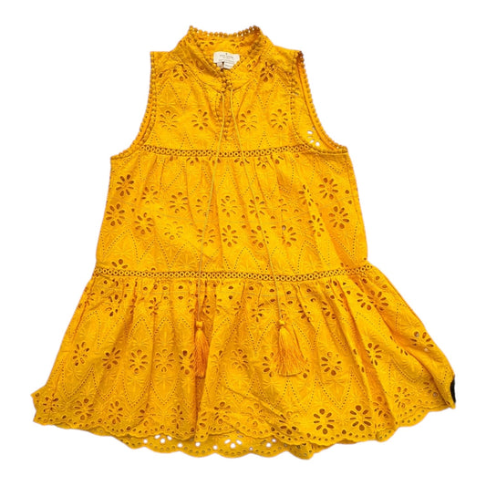 Top Sleeveless Designer By Kate Spade In Yellow, Size:Xxs