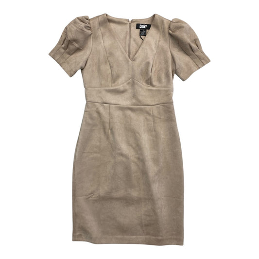 Dress Party Midi By Dkny In Taupe, Size:8