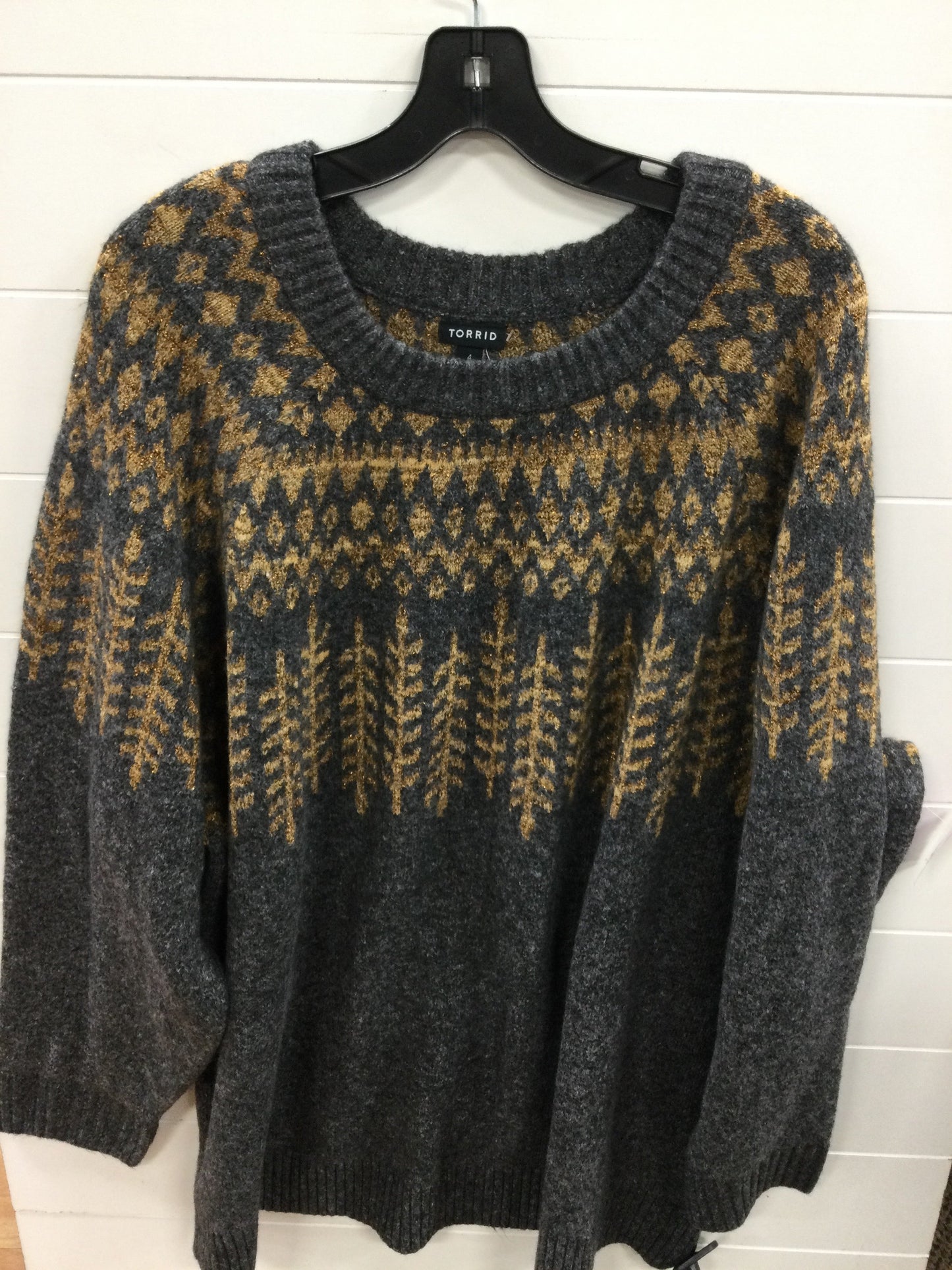 Sweater By Torrid In Grey, Size:4X