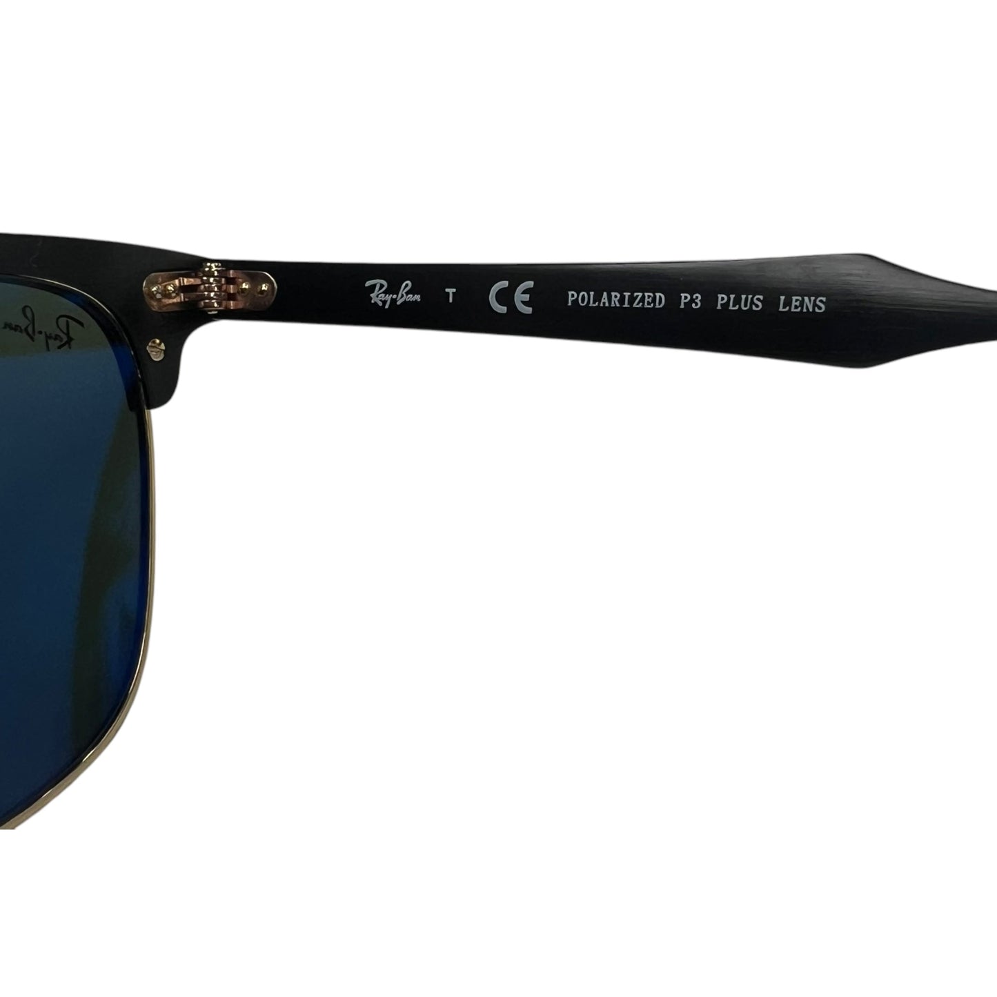 Sunglasses Designer By Ray Ban In Black & Gold