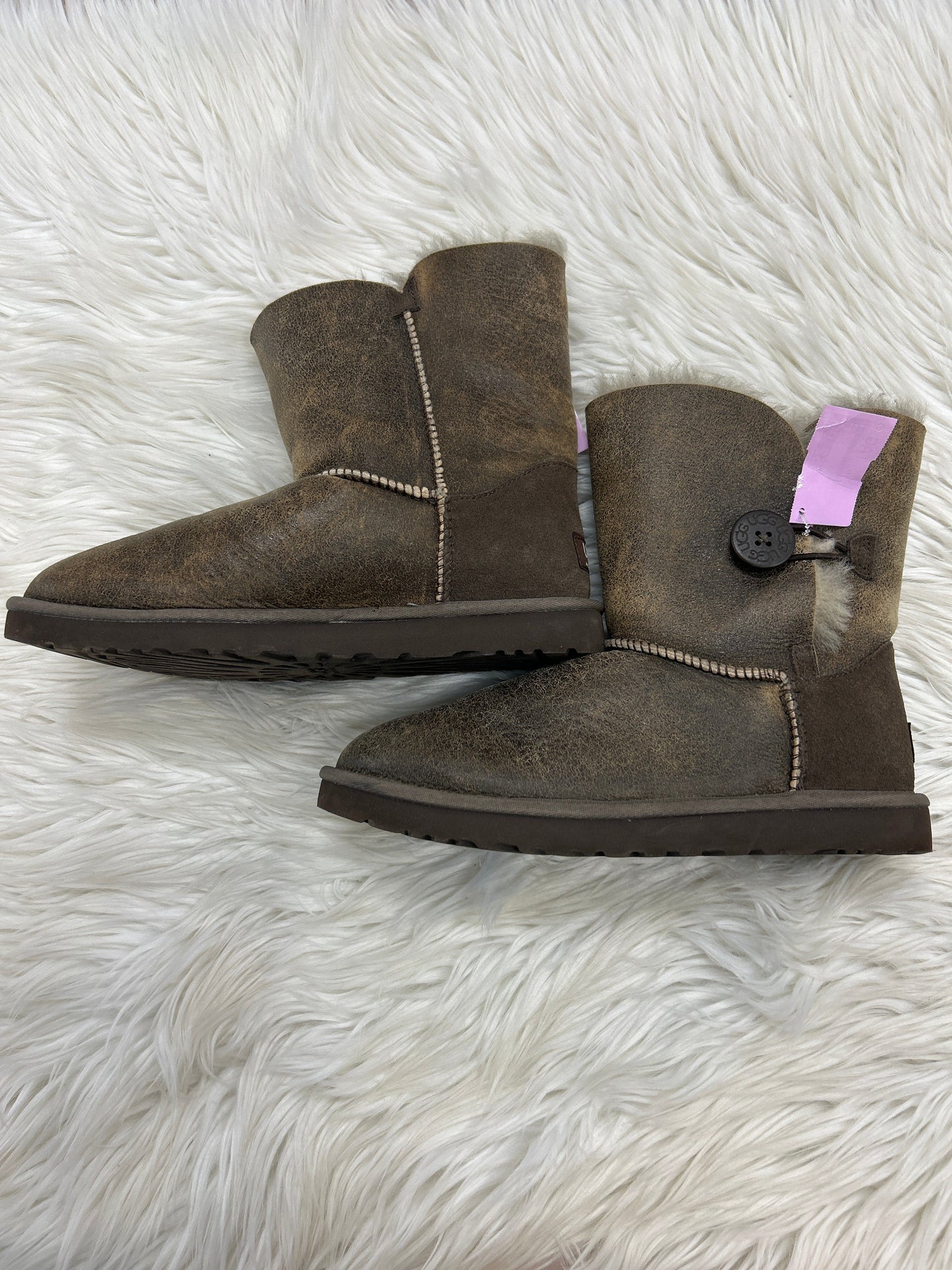 Boots Designer By Ugg In Taupe, Size:9 NEW