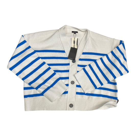 Sweater Cardigan By Rails In Blue & White, Size:Xl