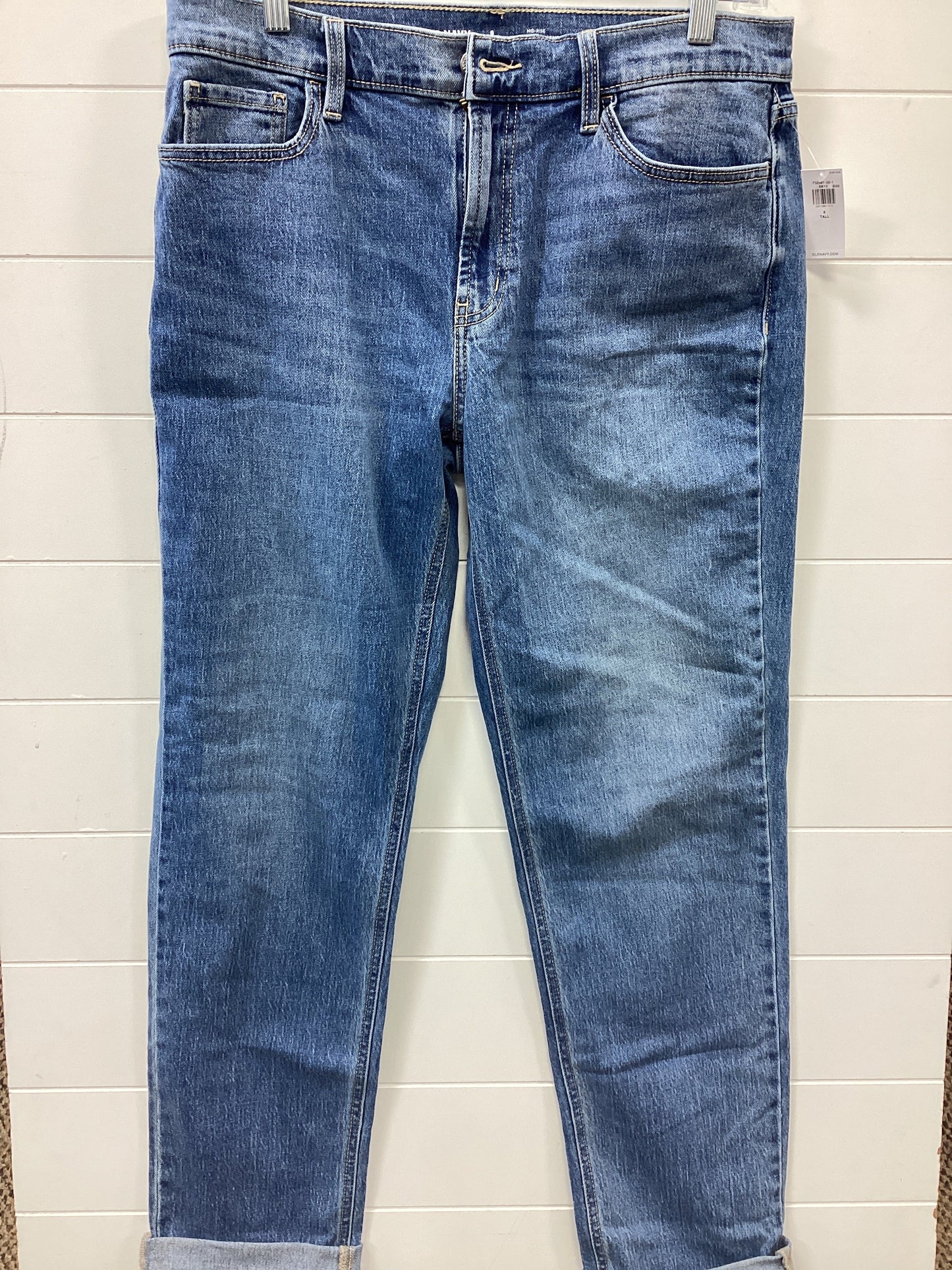 Jeans Straight By Old Navy In Blue Denim, Size:8L