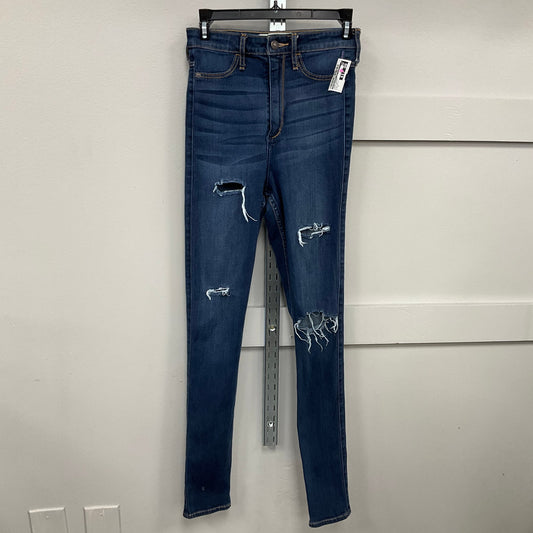 Jeans Skinny By Abercrombie And Fitch In Blue Denim, Size:4