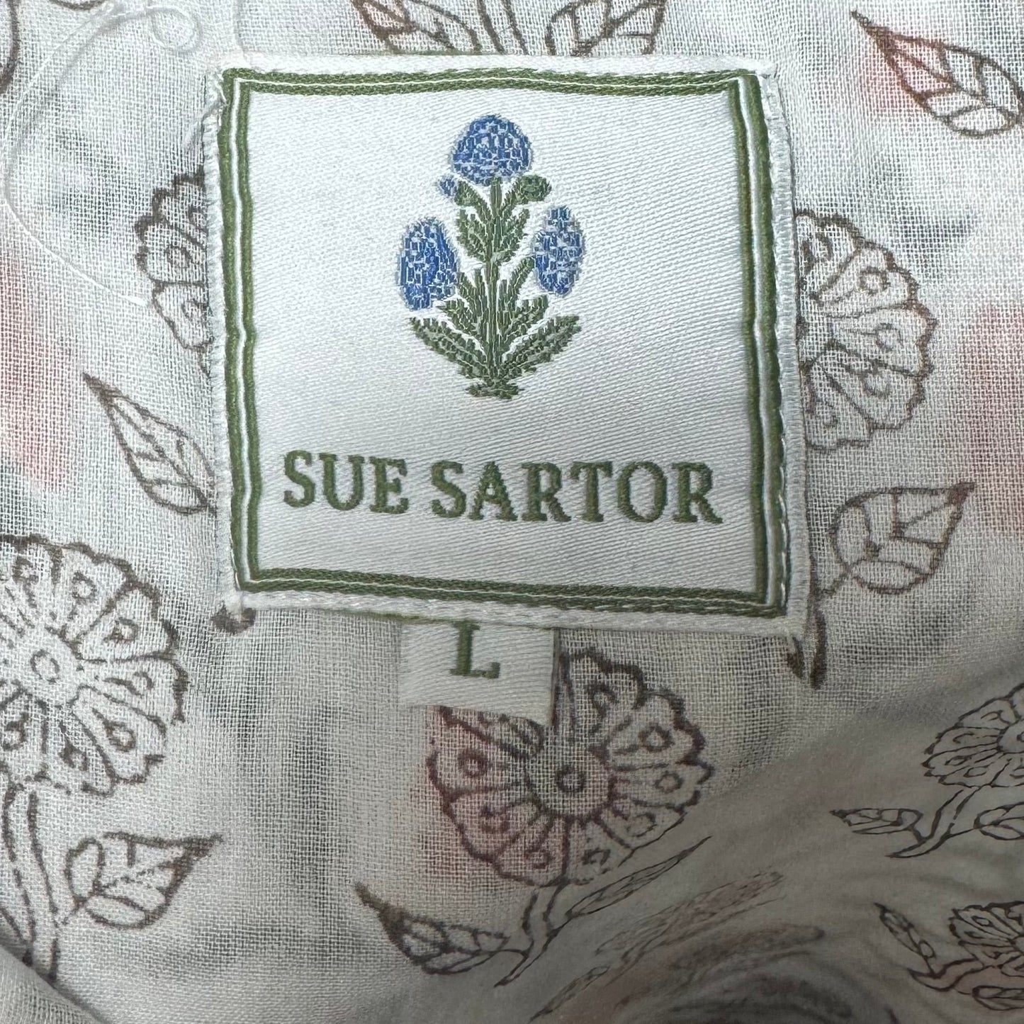 Hamilton Shorty Kaftan Dress By Sue Sartor In Floral Print, Size: L