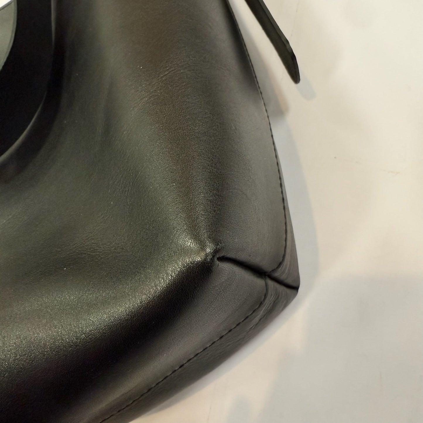 Handbag Leather By Madewell, Size: Medium