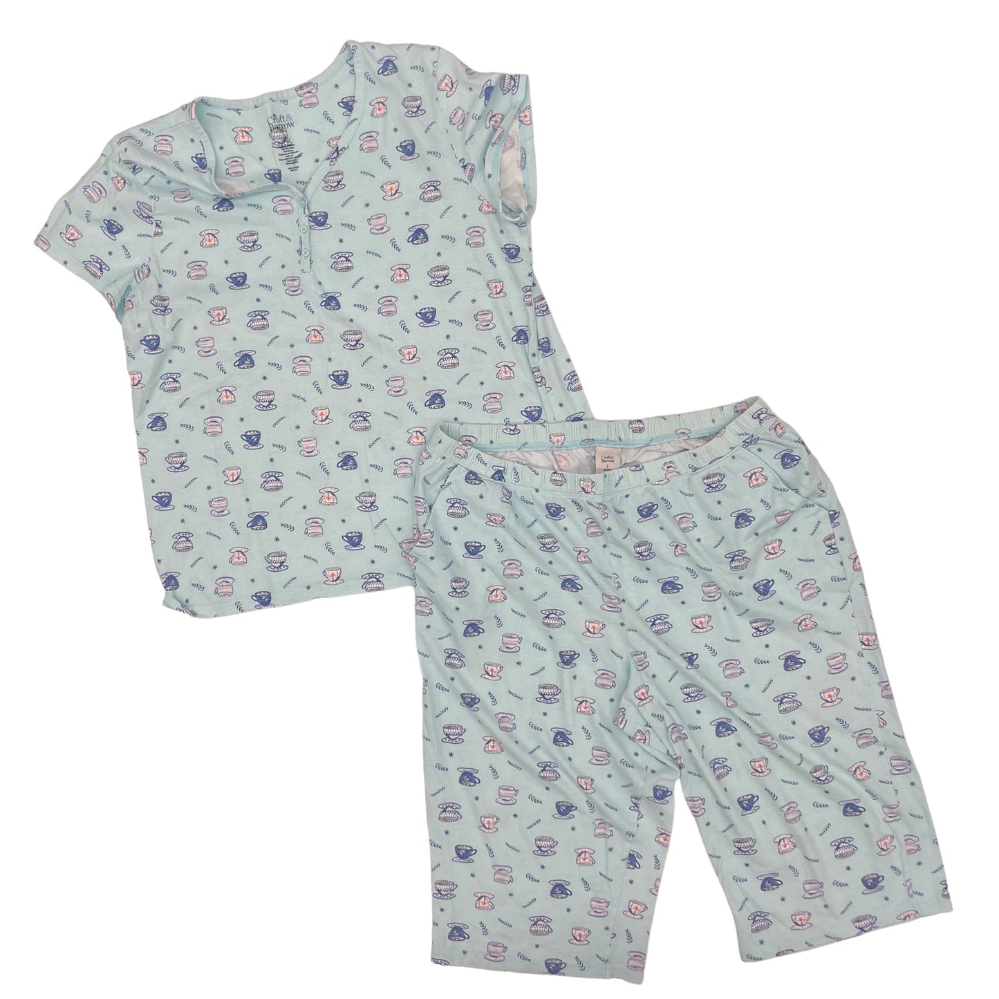 BLUE CROFT AND BARROW PAJAMAS 2PC, Size L