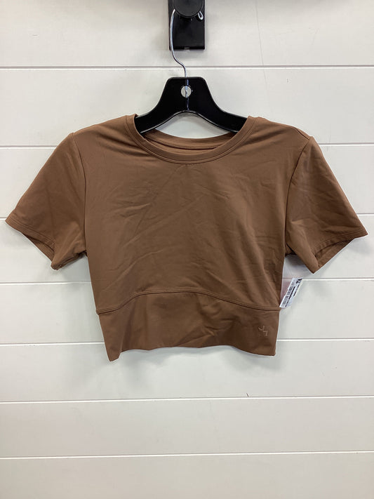 Athletic Top Ss By Joy Lab In Brown, Size:S