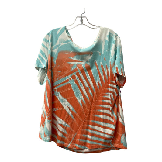 Top Ss Basic By Chicos In Blue, Size:Xl