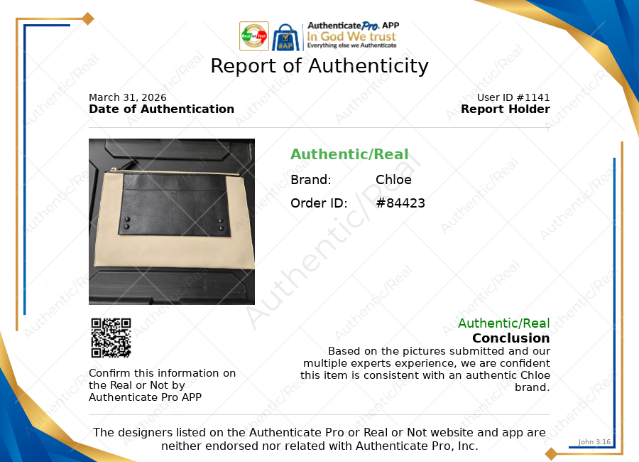 Clutch Luxury Designer By Chloe In Black & Cream, Size:Large