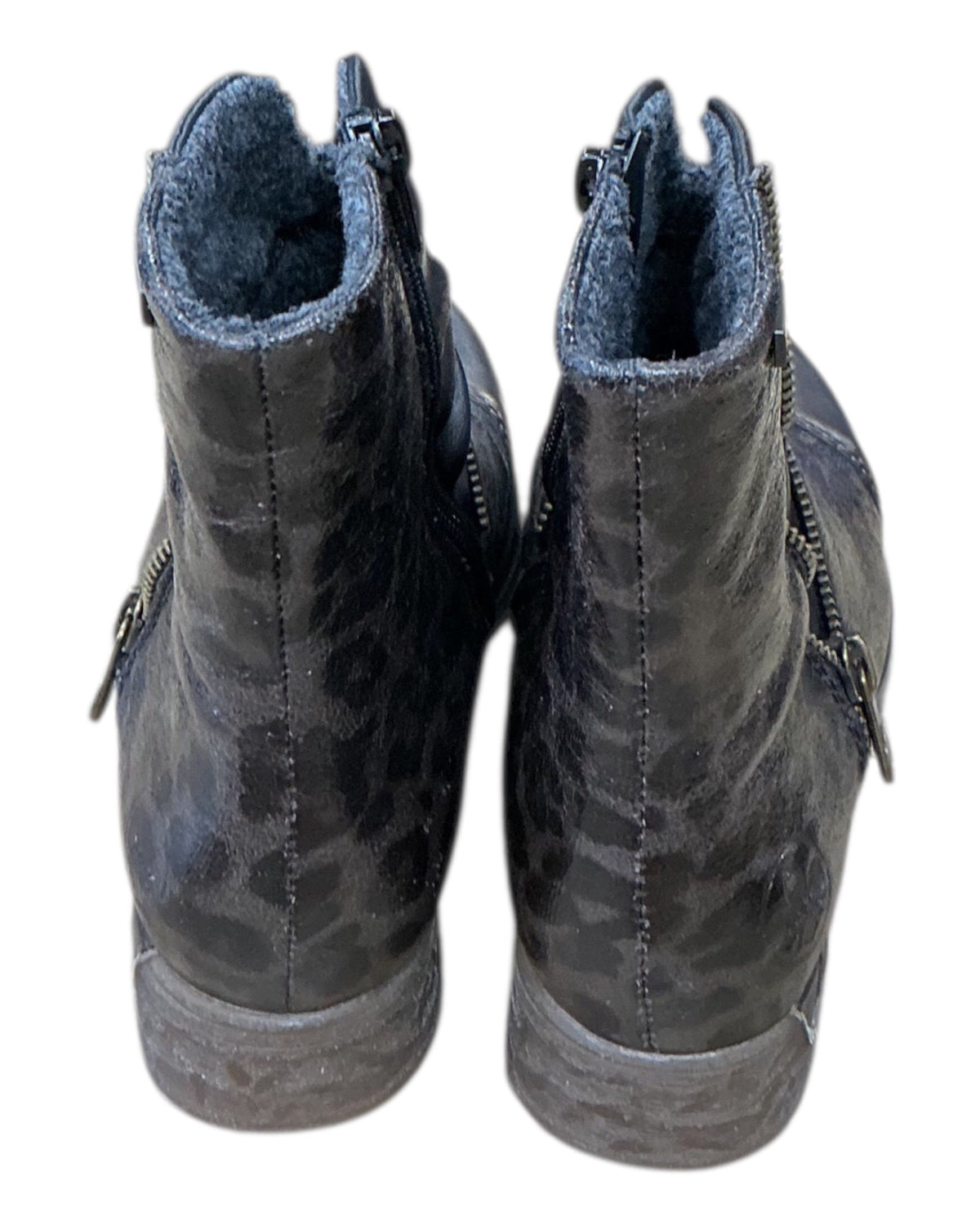 Boots Ankle Flats By Riekers In Black, Size:6.5