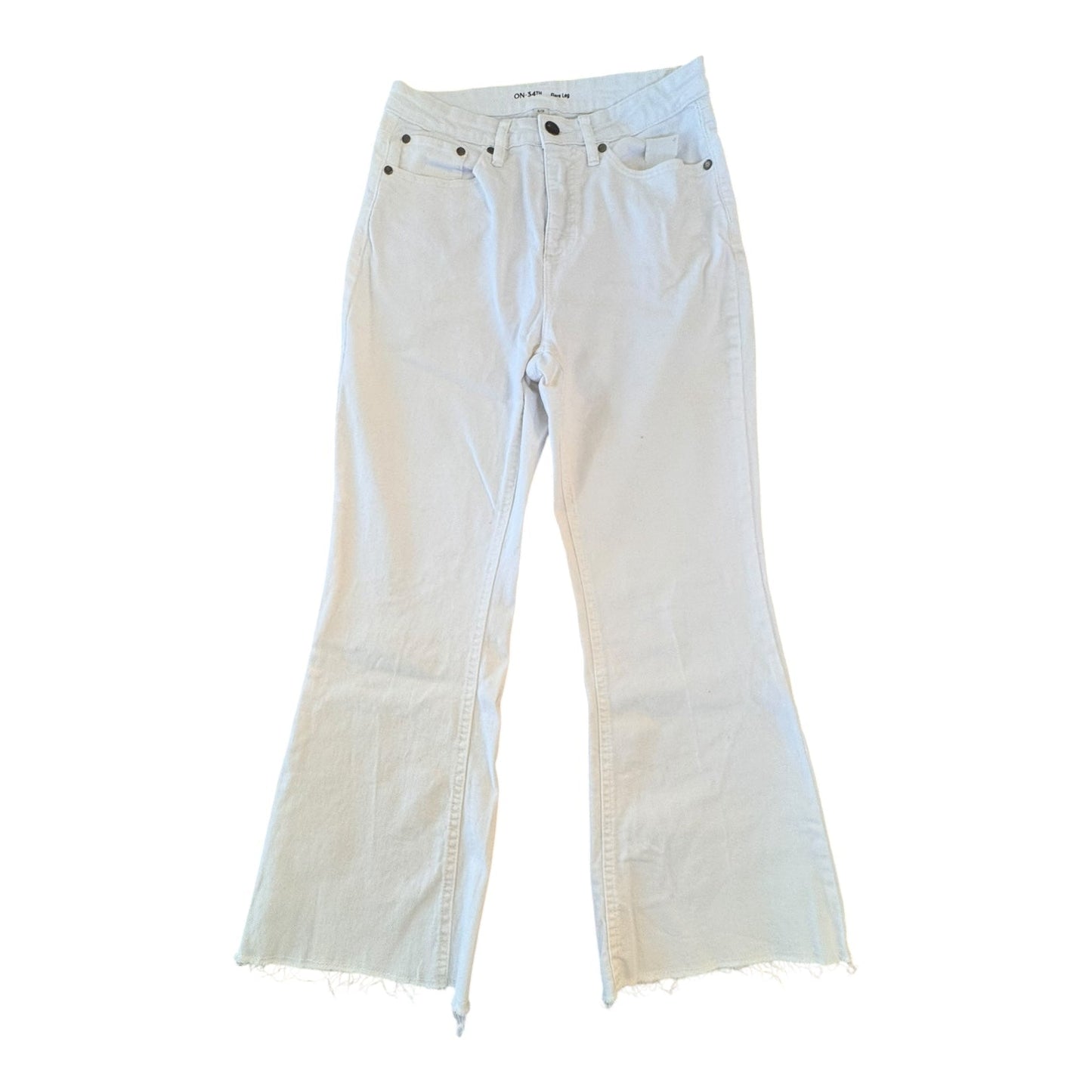 Jeans Flared By ON 34TH In White, Size:6