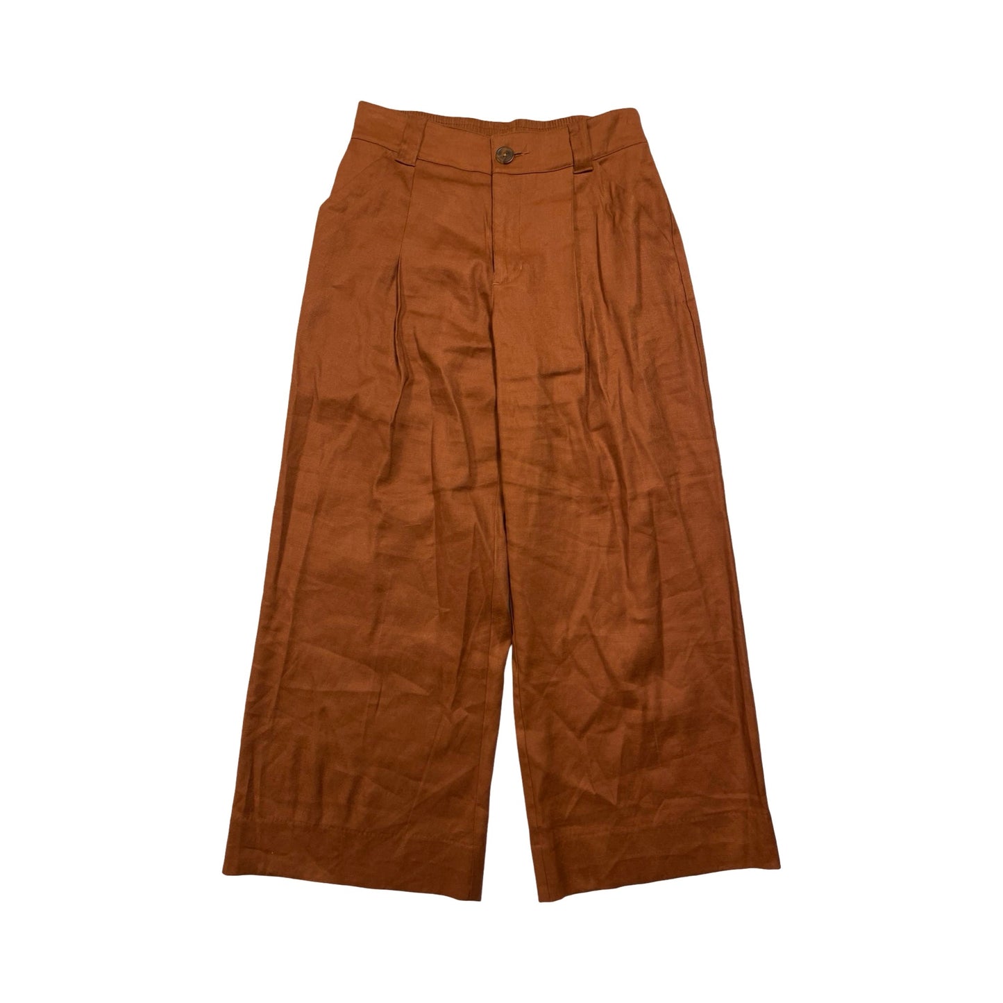 Pants Cropped By Cabi In Brown, Size:S