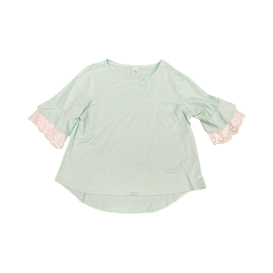 Top Ss By Elle In Teal, Size:Xxl
