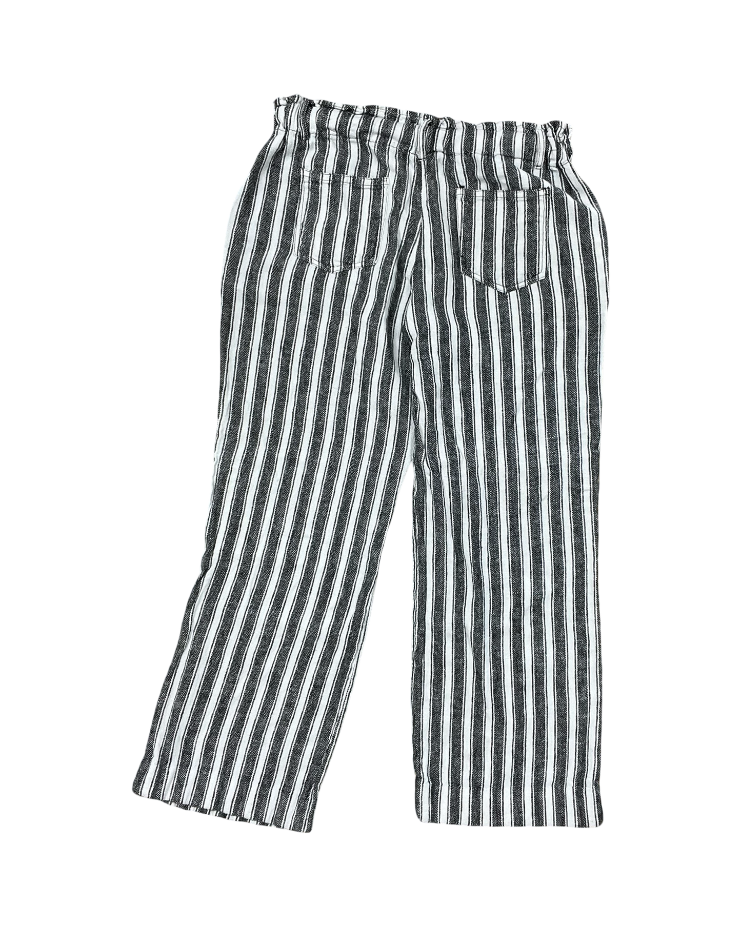 Pants Linen By Belle Du Jour In Black & White, Size:L