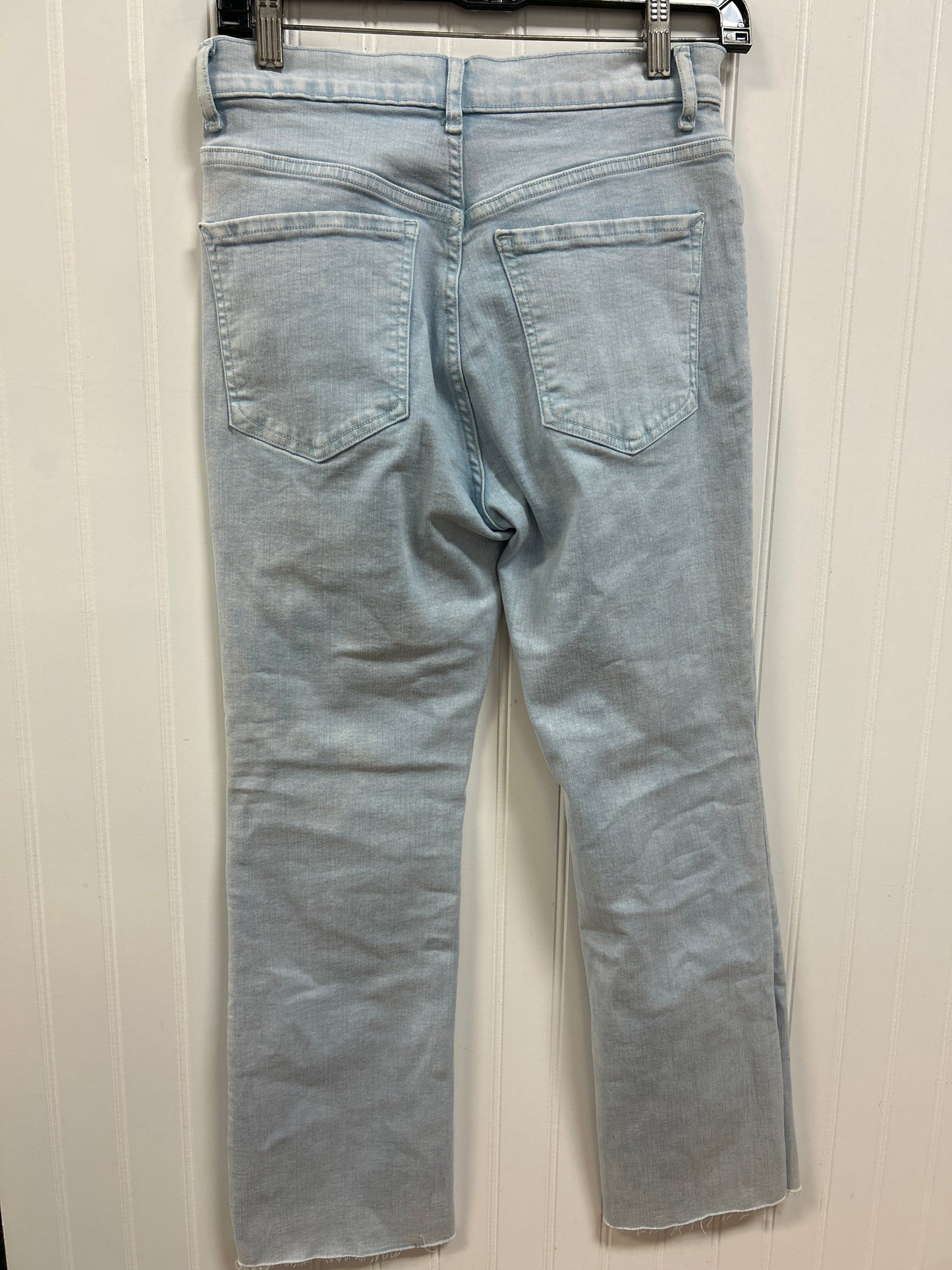 Jeans Cropped By Express In Blue Denim, Size:4