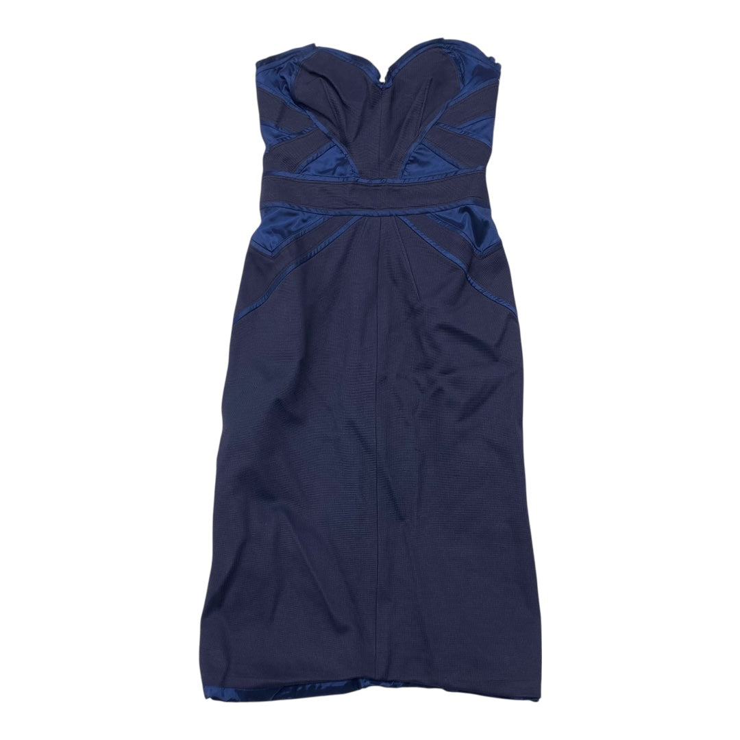 Dress Designer By Zac Posen In Blue, Size:4