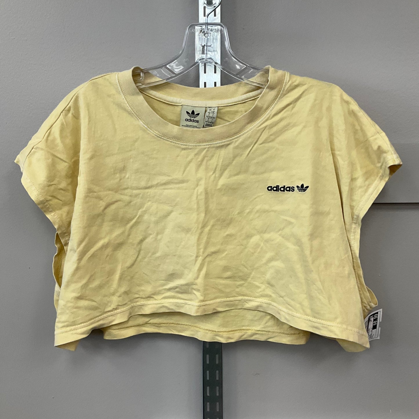 Top Sleeveless By Adidas In Yellow, Size:L