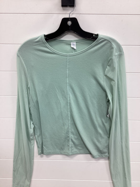 Athletic Top Ls Crewneck By Old Navy In Green, Size:L