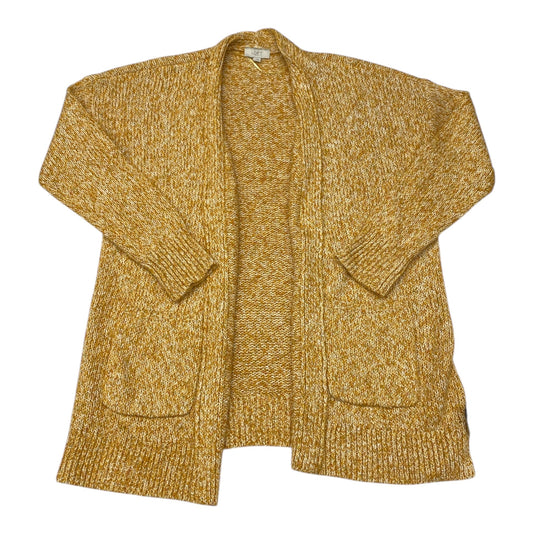 Sweater Cardigan By Loft In Orange, Size:L
