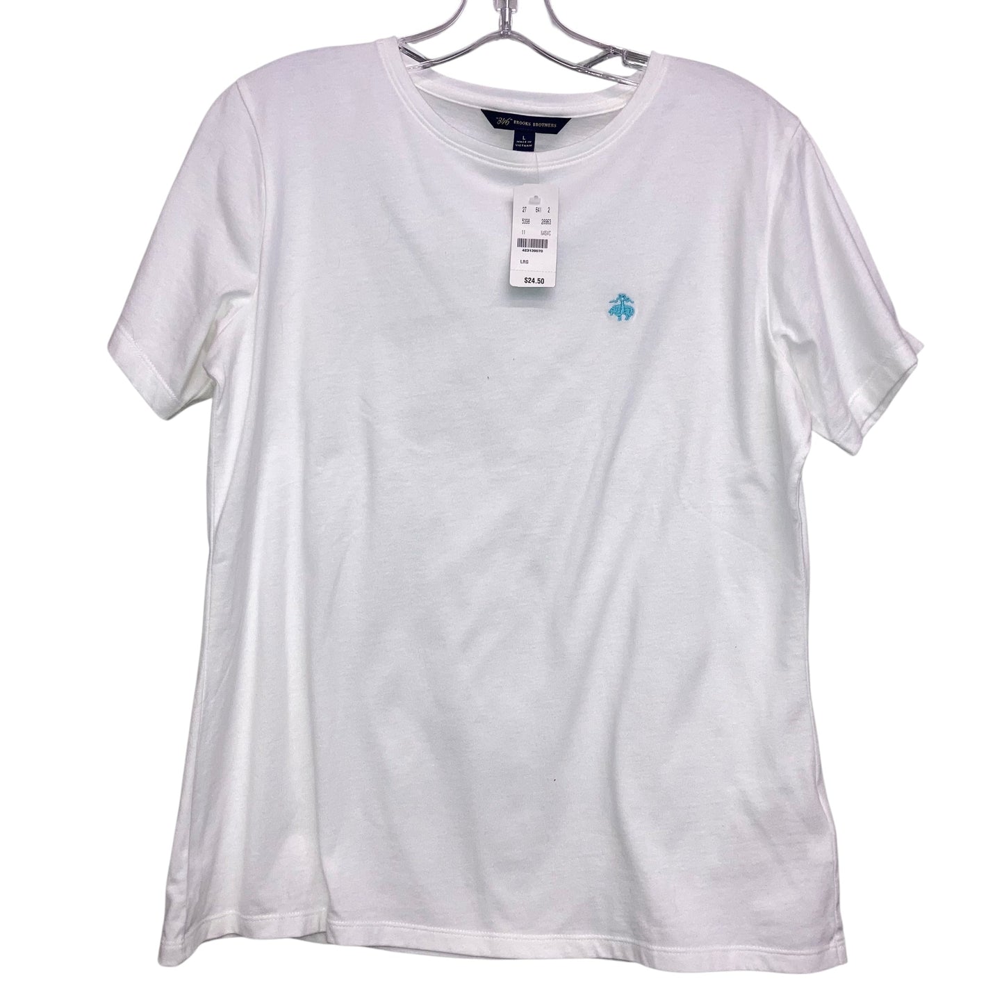Top Ss Basic By Brooks Brothers In White, Size:L
