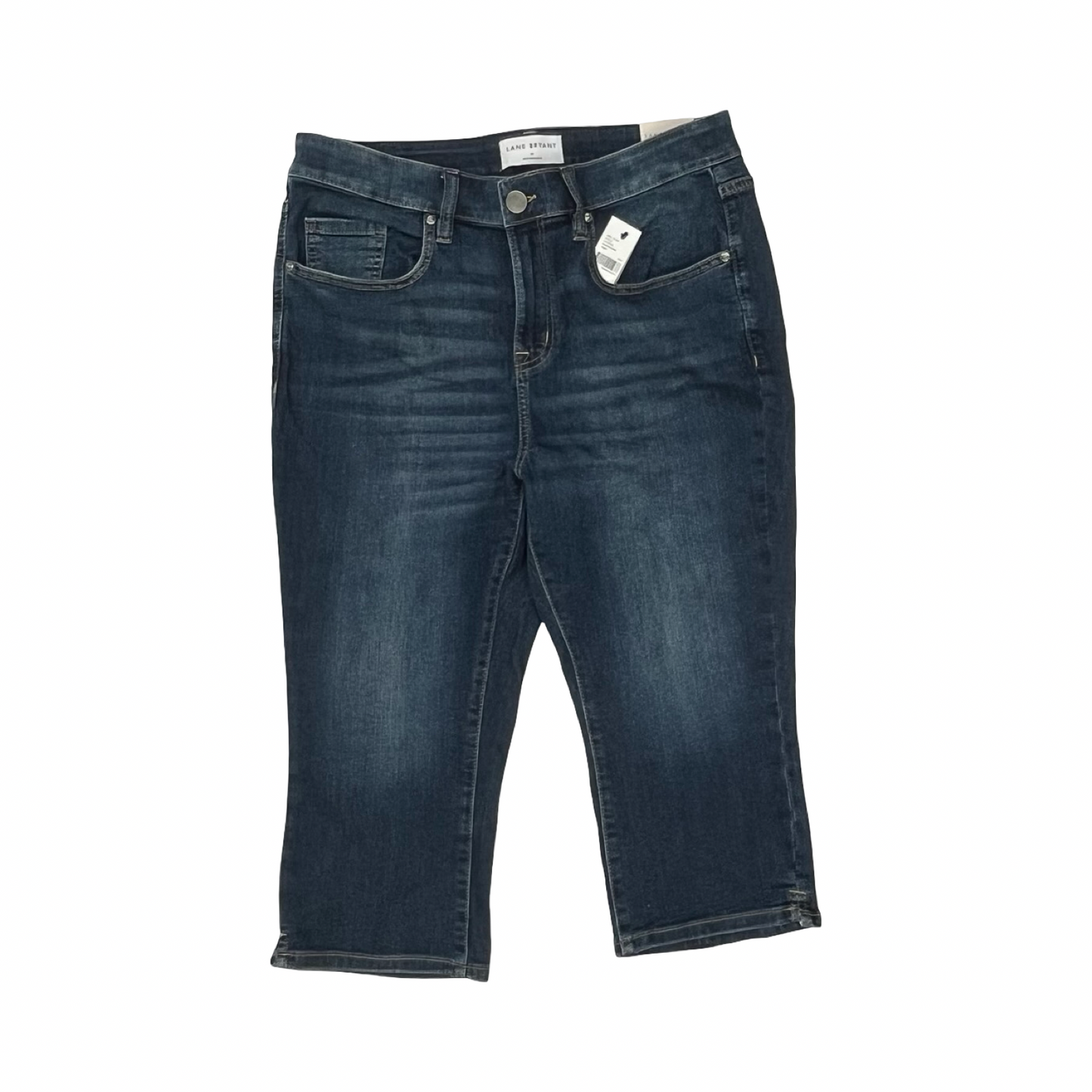 Jeans Cropped By Lane Bryant In Blue Denim, Size:14