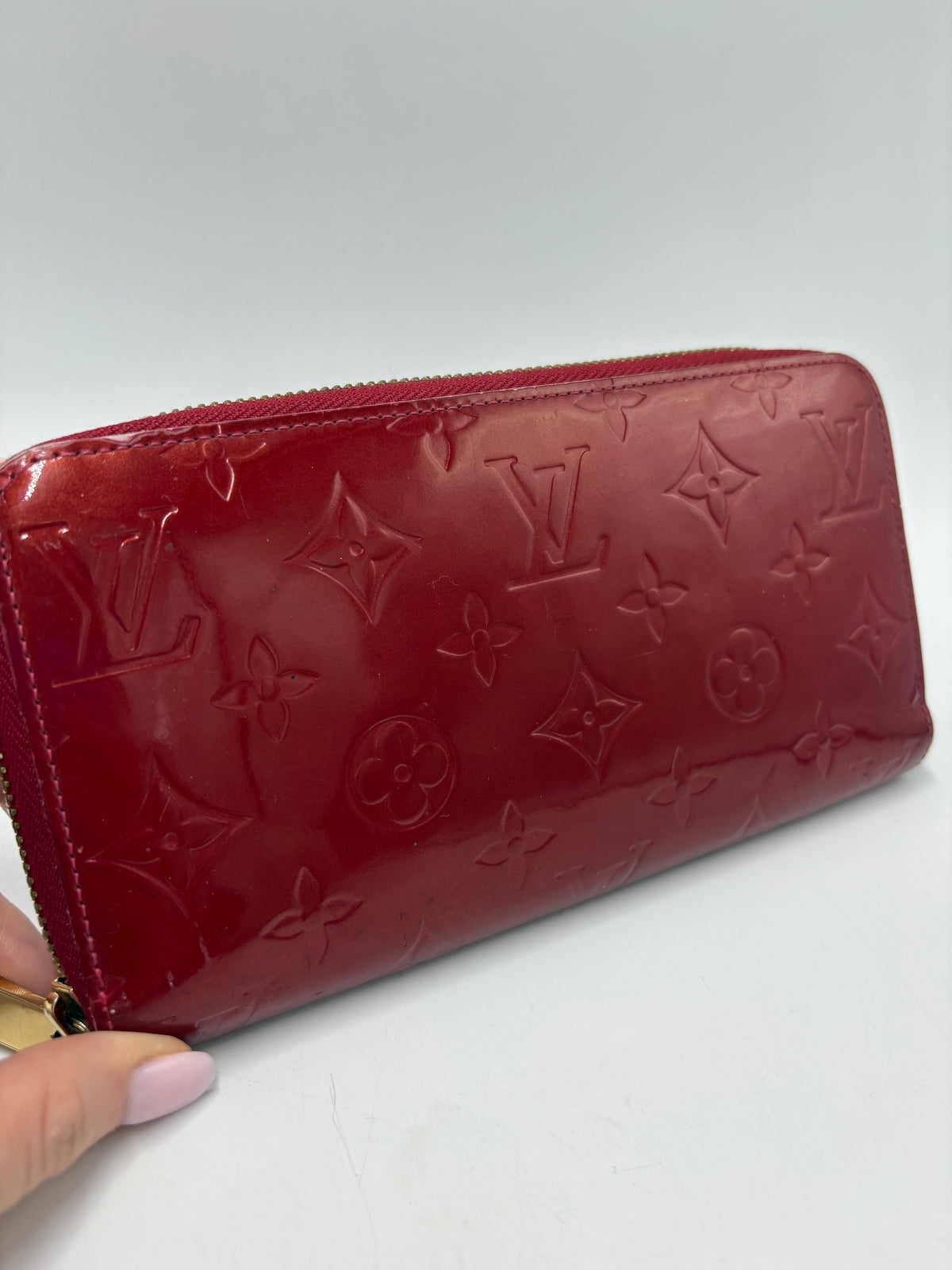 Louis Vuitton Zippy Vernis Monogram Luxury Wallet
