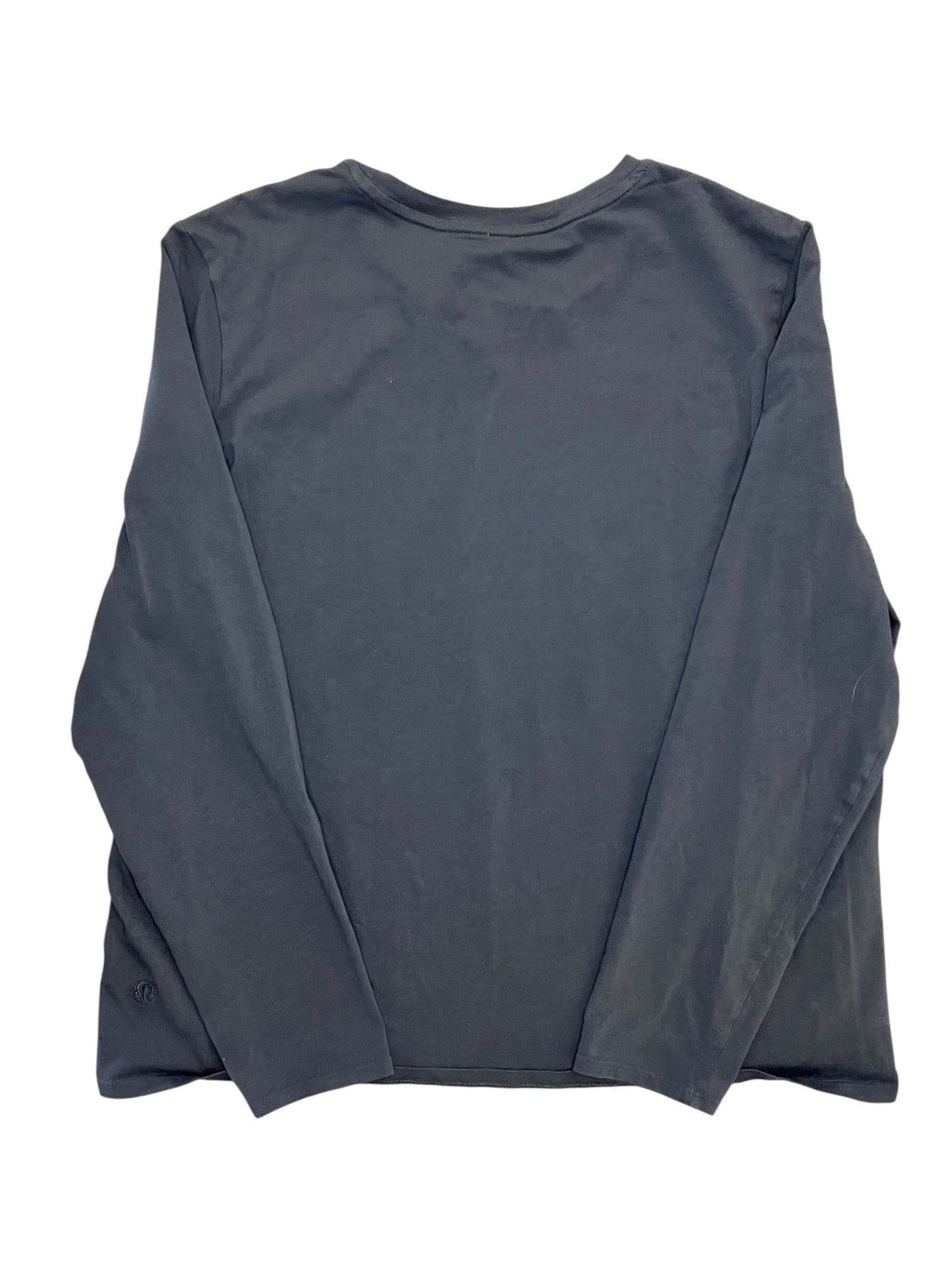 Athletic Top Ls Crewneck By Lululemon In Grey, Size:Xl