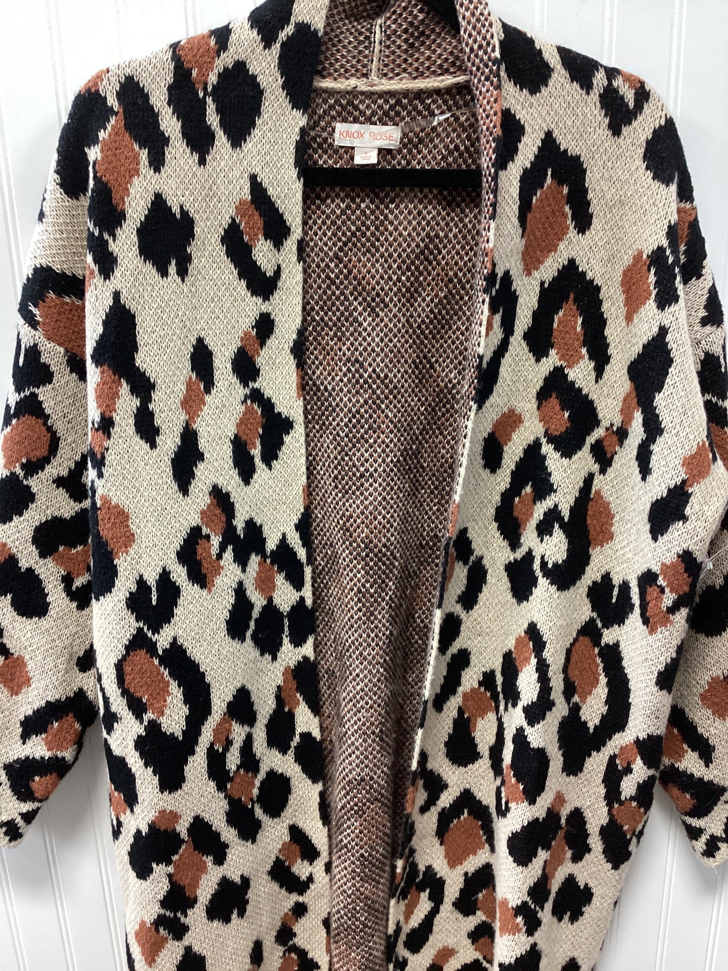 Sweater Cardigan By Knox Rose In Tan, Size:S