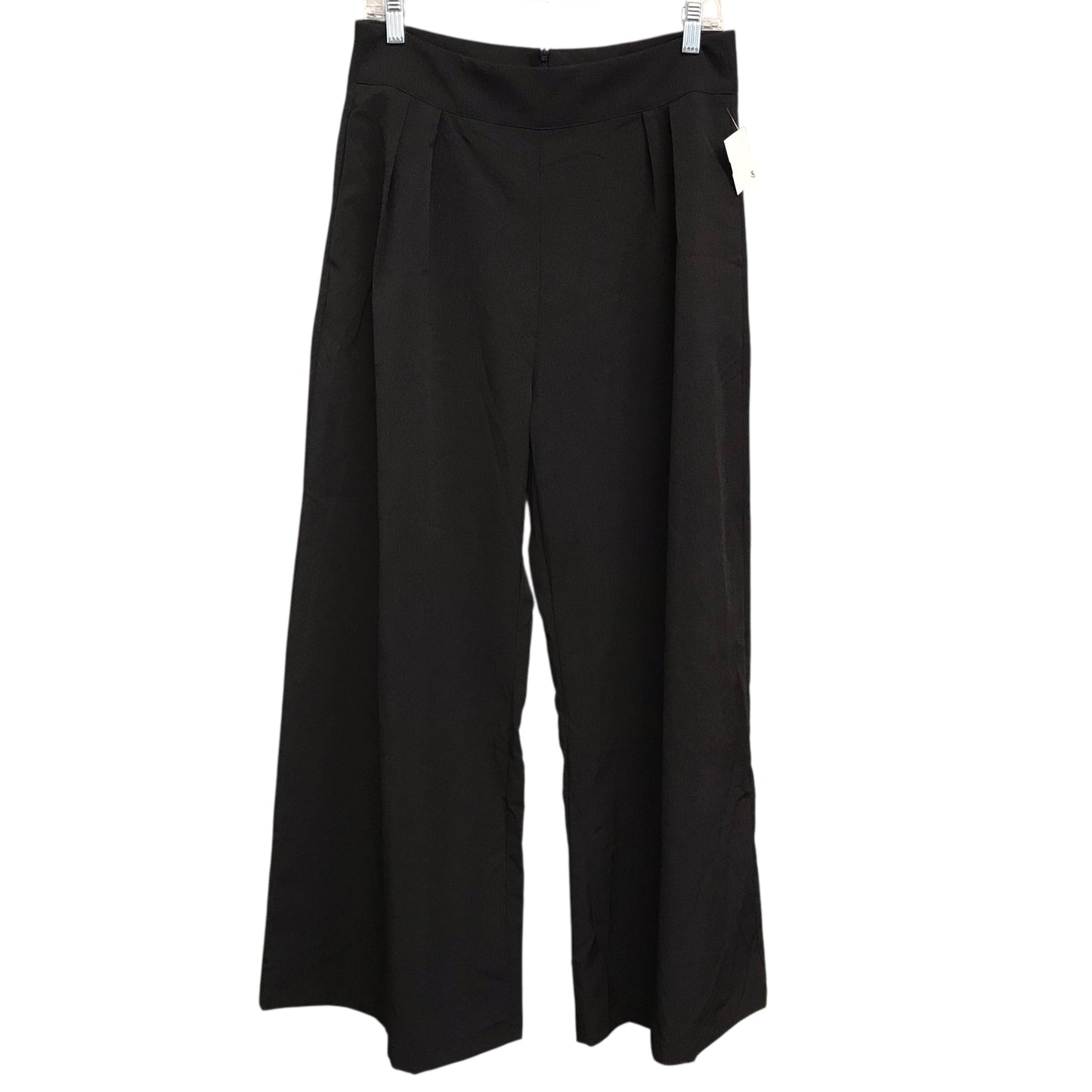 Pants Wide Leg By Shein In Black, Size:8