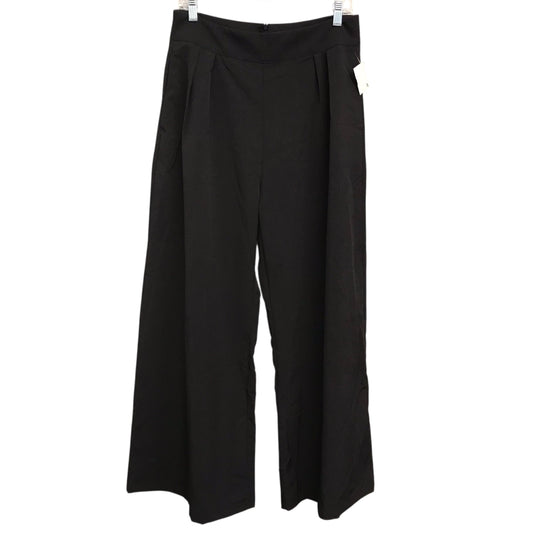 Pants Wide Leg By Shein In Black, Size:8