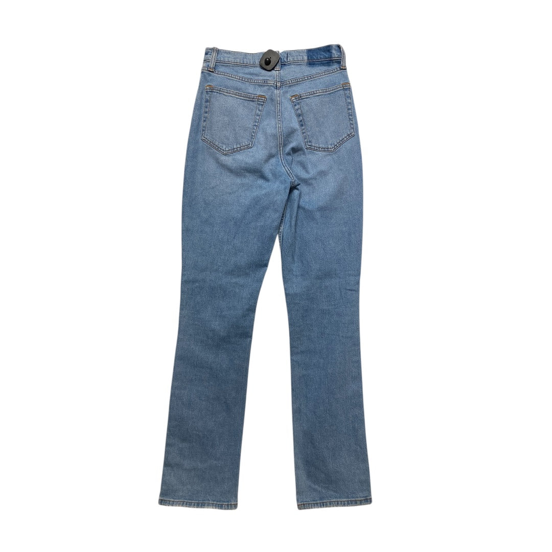 Jeans Straight By Abercrombie And Fitch In Blue Denim, Size:4