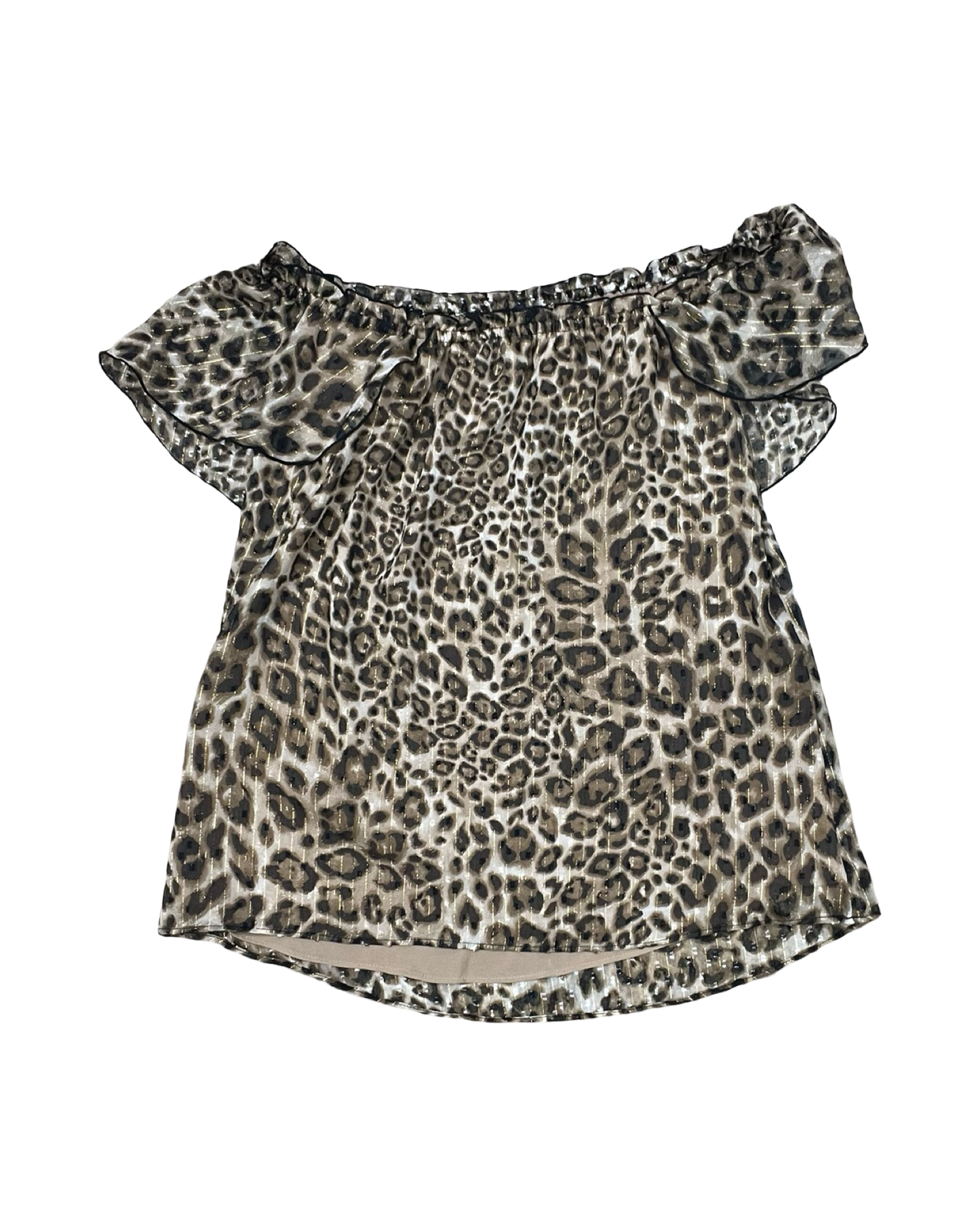 Top Ss By White House Black Market In Animal Print, Size:S