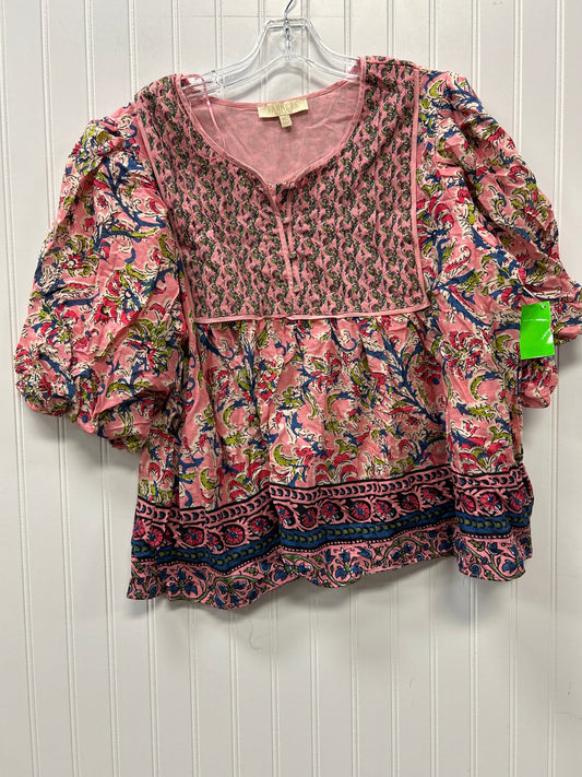 Blouse Ss By Cmc In Multi, Size:Xl