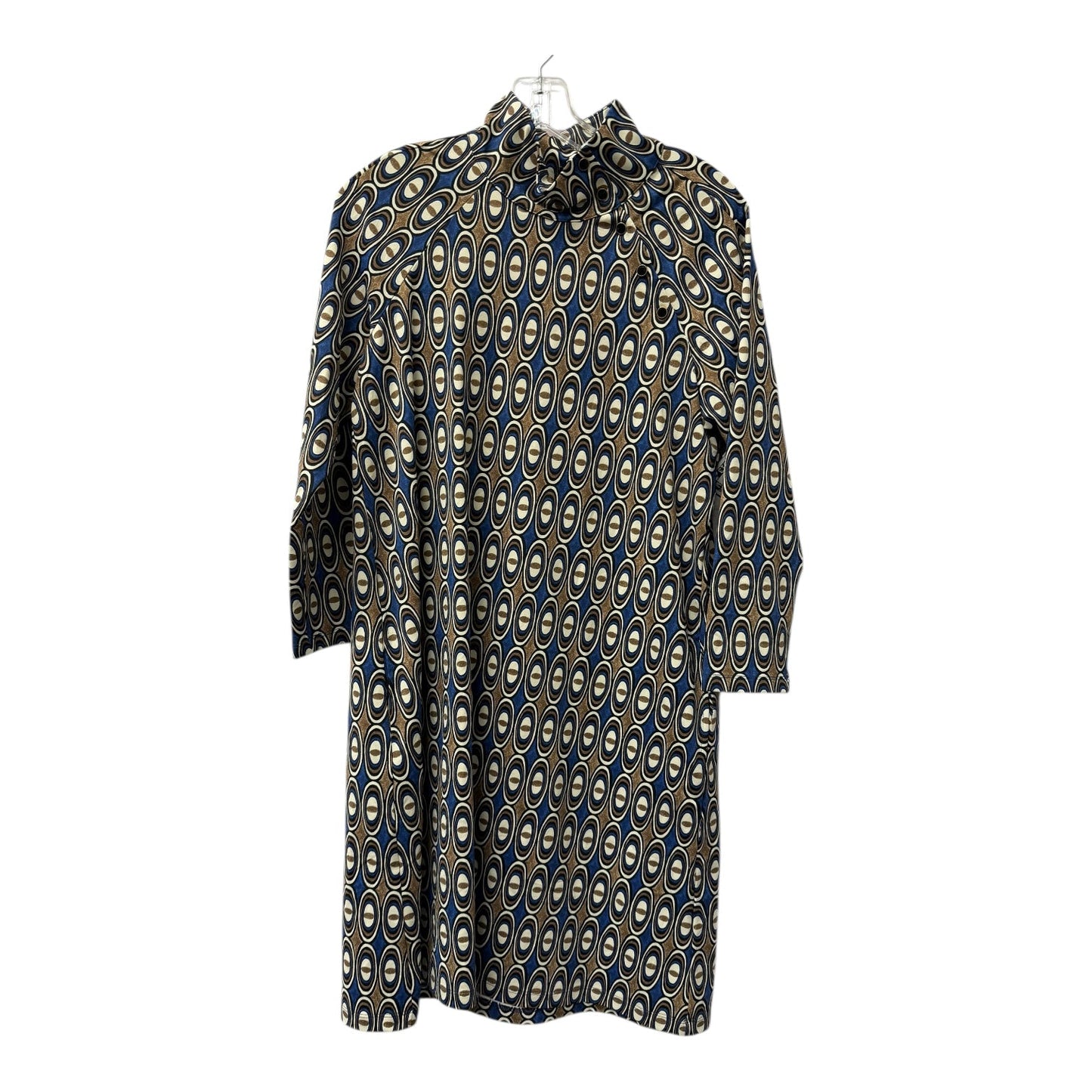 Dress Casual Short By J Mclaughlin In Blue & Tan, Size:M