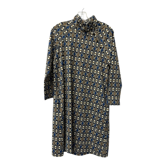 Dress Casual Short By J Mclaughlin In Blue & Tan, Size:M