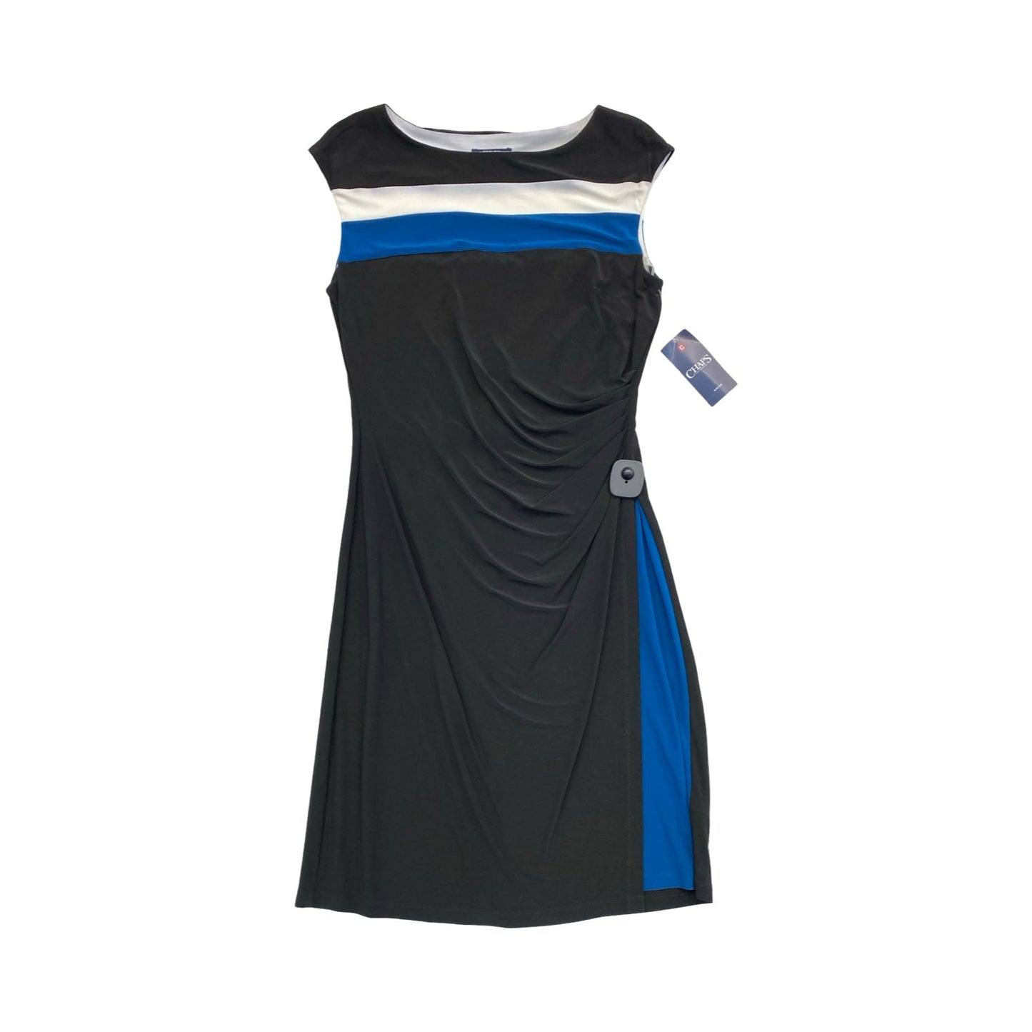 Dress Casual Midi By Chaps In Black, Size:L