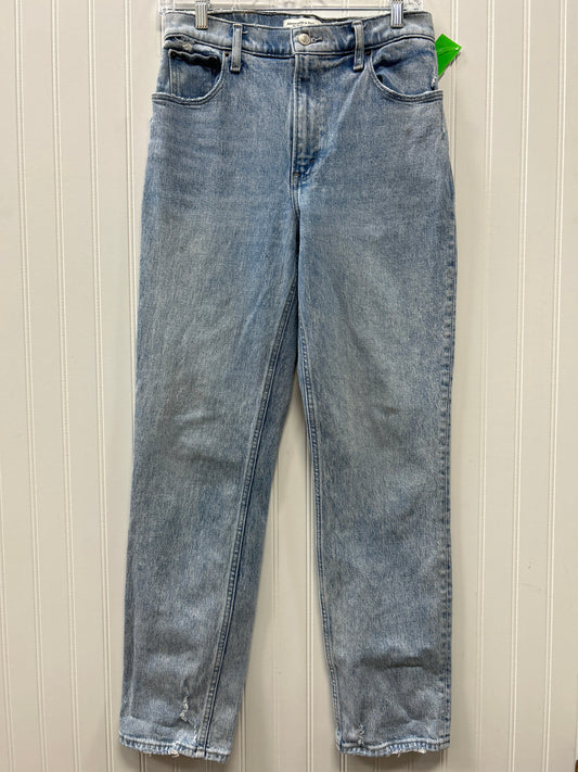 Jeans Straight By Abercrombie And Fitch In Blue Denim, Size:6