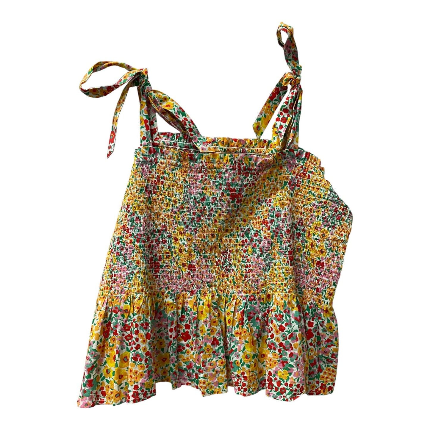 Top Sleeveless By J. Crew In Yellow, Size:2X