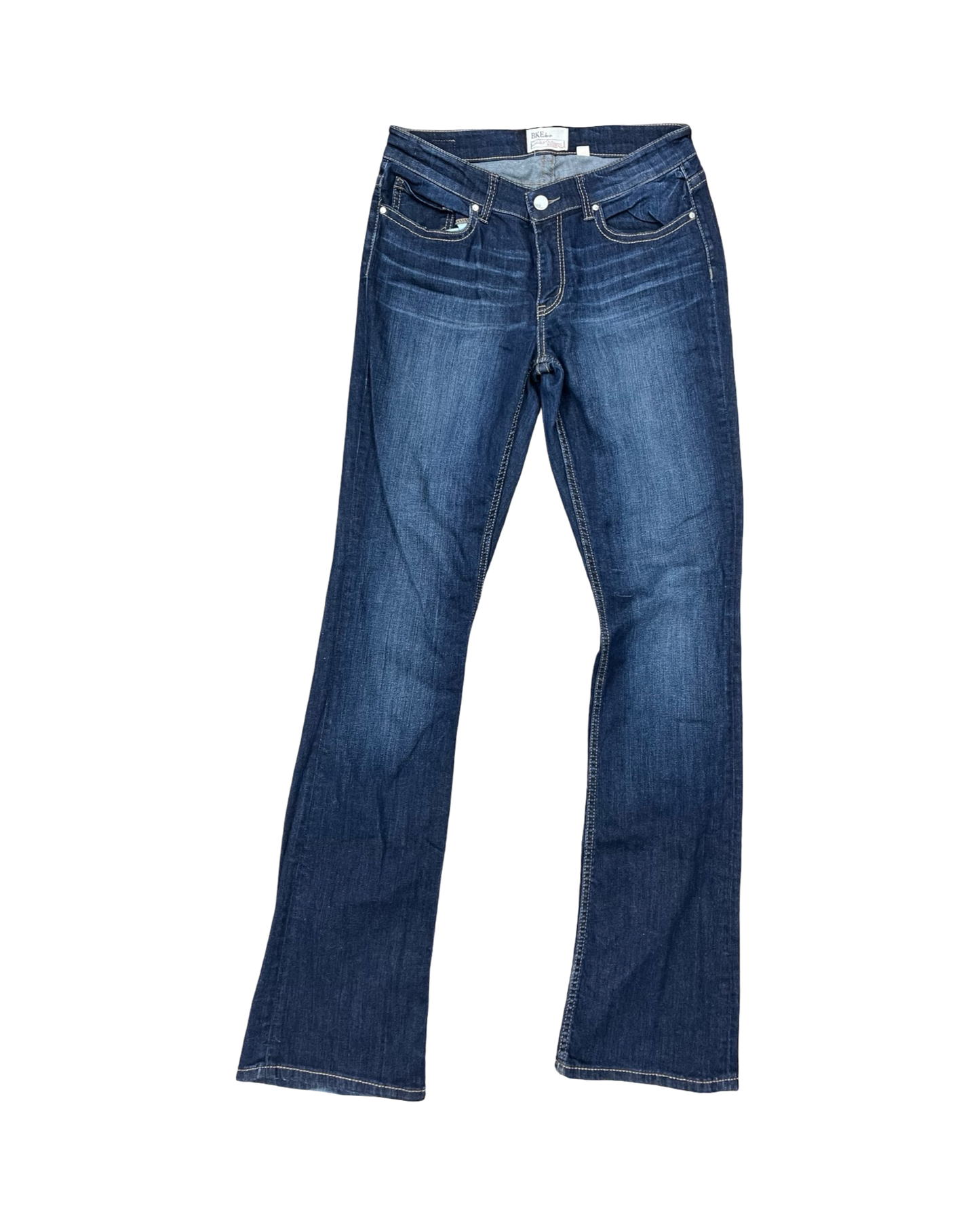 Jeans Boot Cut By Bke In Blue Denim, Size:6L